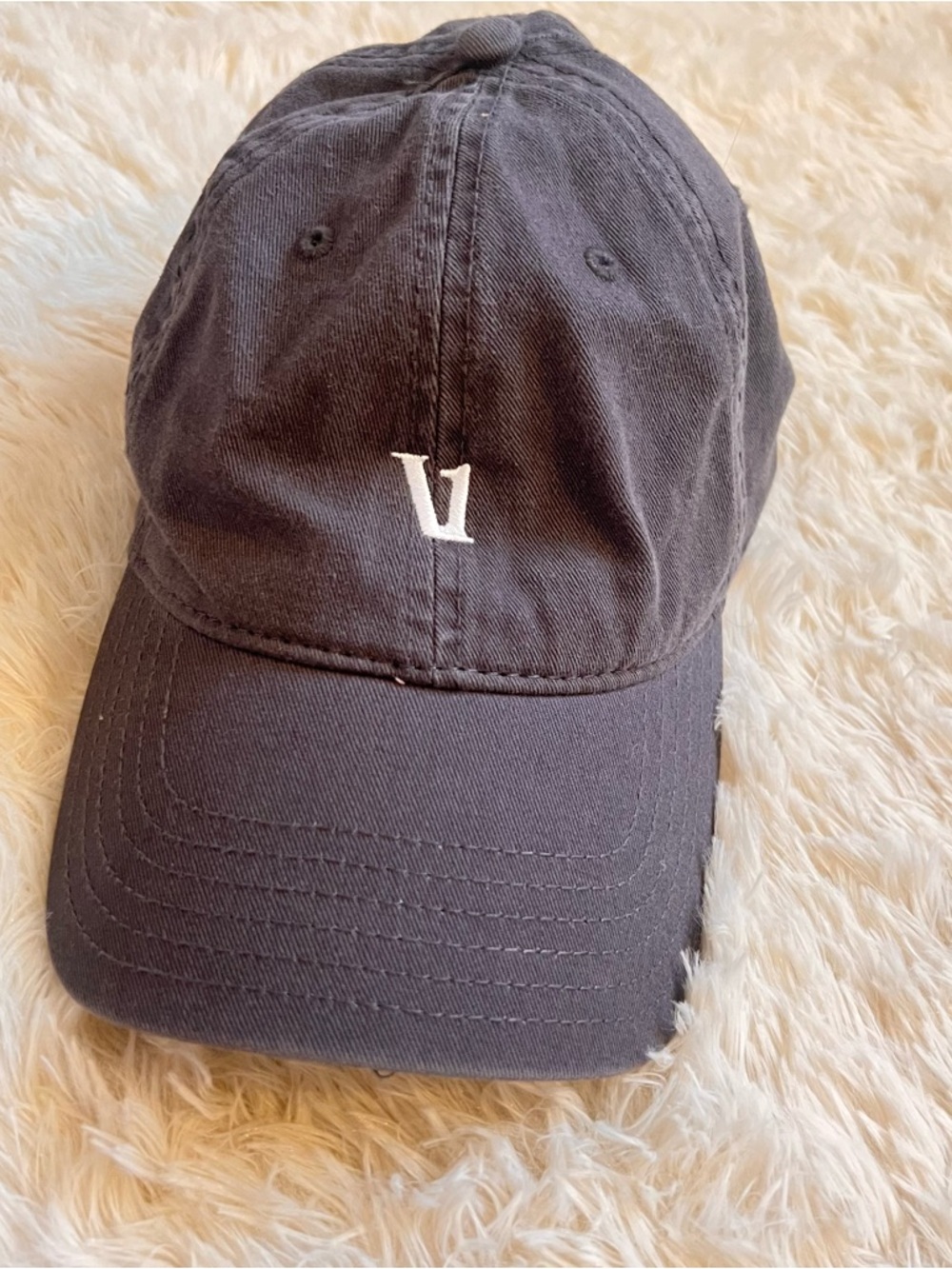 SOLD Vuori Dark Gray Logo Baseball Cap